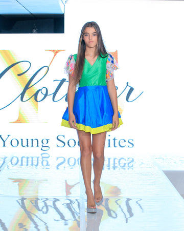 Color Pop Skater Dress – South Africa Runway Exclusive